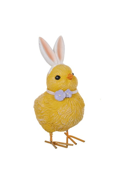 S25071 | Resin Chick w/Bunny Ears | 3 Asst