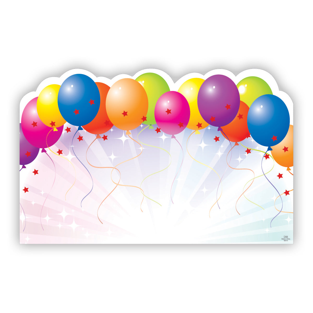 SP0181 | BIRTHDAY | Floating balloons die cut | 50Card/Pkg