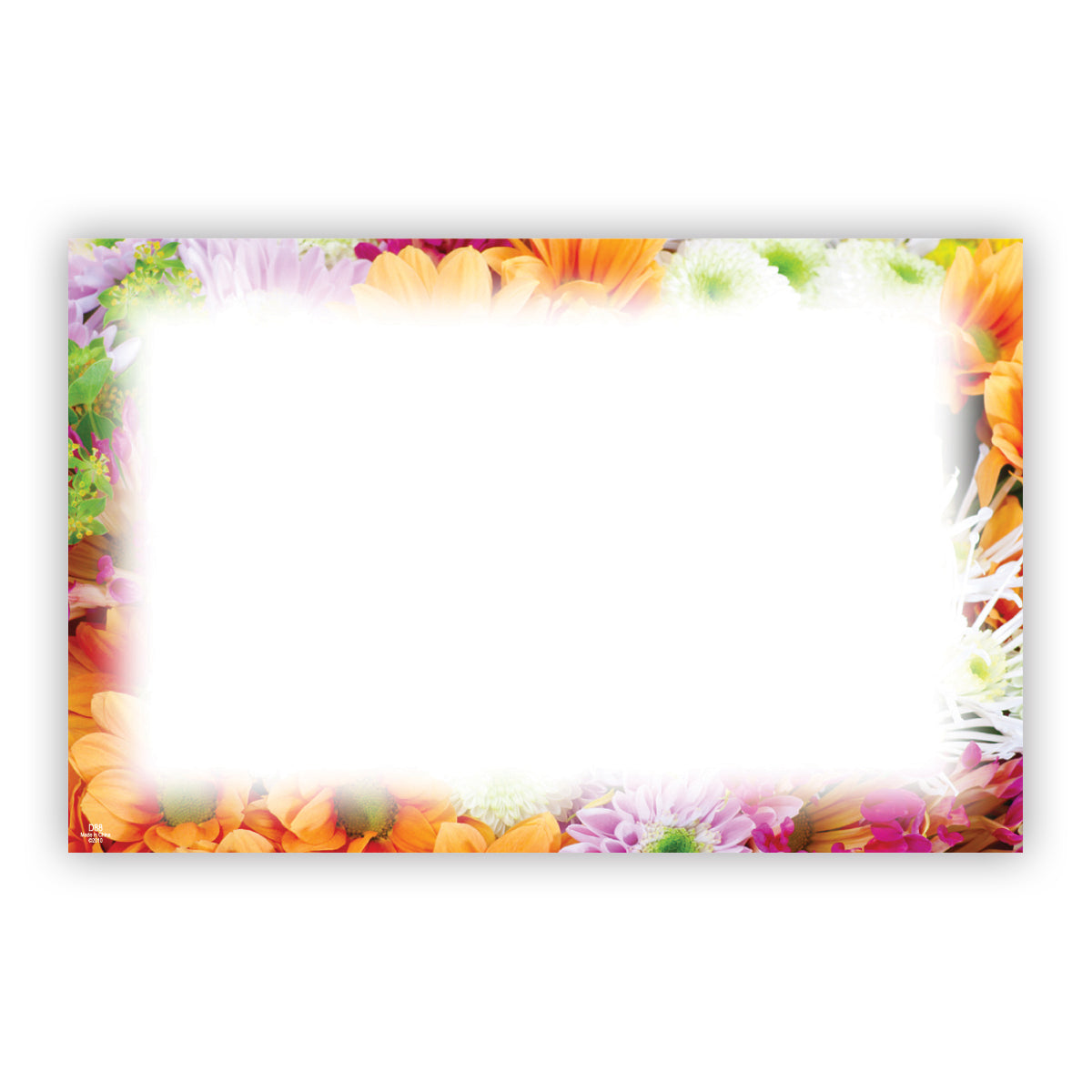 SP0304 | NO SENTIMENT | Floral Border | 50Card/Pkg