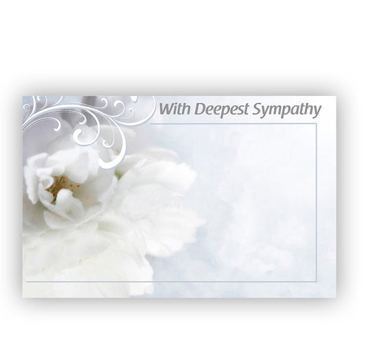 SP0451 | SYMPATHY | "With Deepest Sympathy" | 50pk