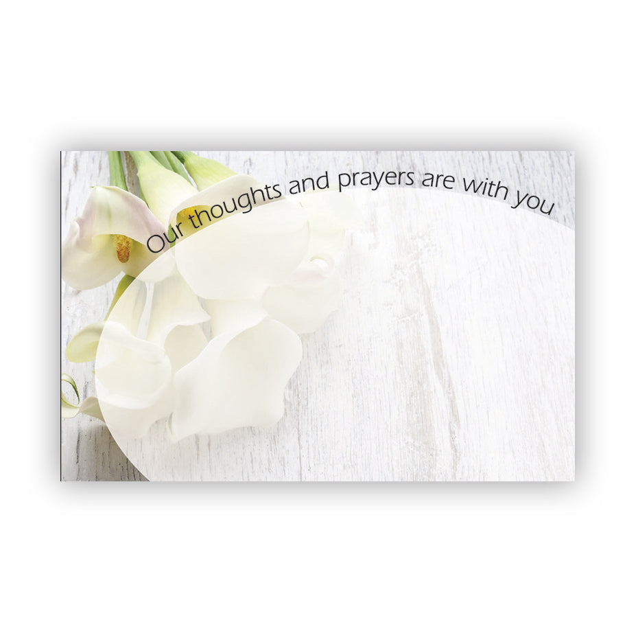 SP0520 | SYMPATHY | "Our thoughts and prayers are with you" | 50Cards/Pkg