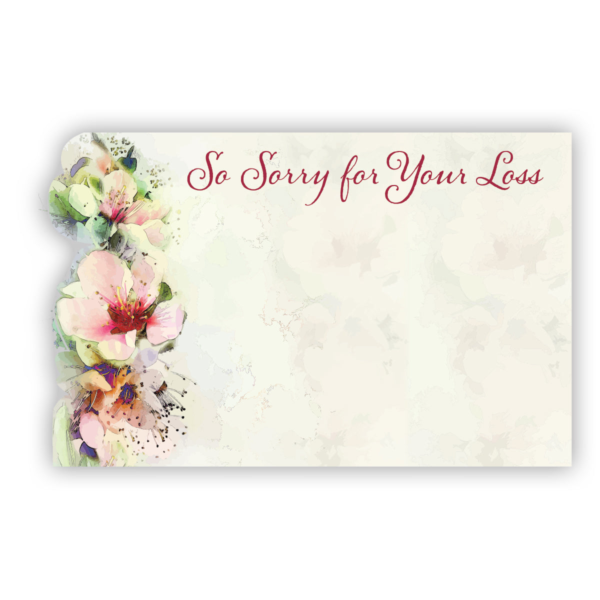 SP0632 | SYMPATHY | "So Sorry for Your Loss" | 50Cards/Pkg