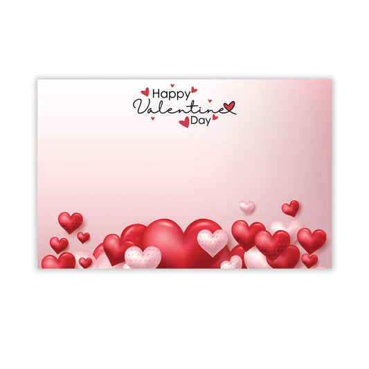 SP0660 | LOVE/VALENTINE'S | "Happy Valentine's Day"-3D Heart Bubbles/Foiled Hearts | 50Cards/Pkg