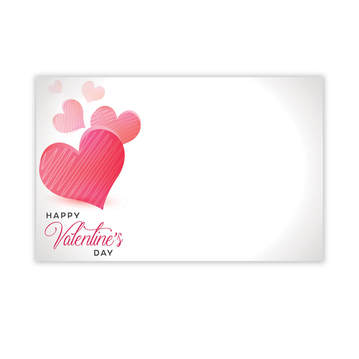 SP0680 | VALENTINES | "Happy Valentine's Day"- Pink Hearts | 50pk