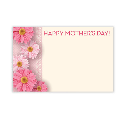 SP0683 | MOTHER'S DAY | "Happy Mother’s Day"- Pink Gerberas | 50Cards/Pkg