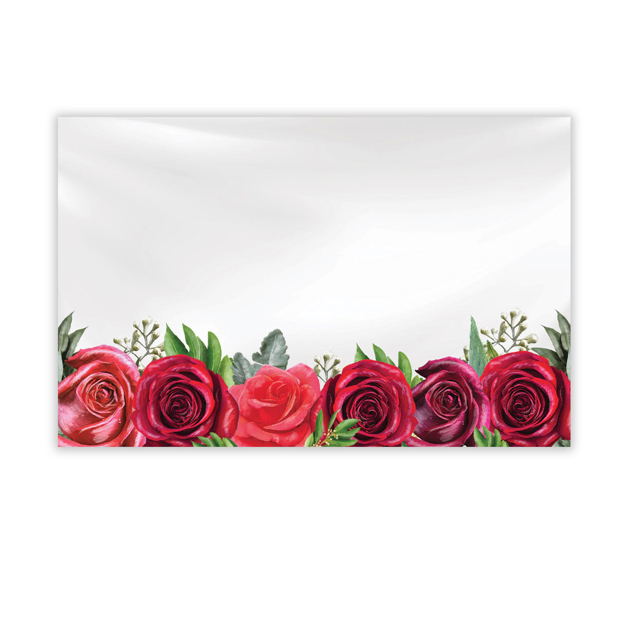 SP0691| NO SENTIMENT | Red Roses Bottom | 50Cards/Pkg