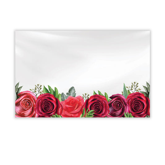 SP0691| NO SENTIMENT | Red Roses Bottom | 50Cards/Pkg