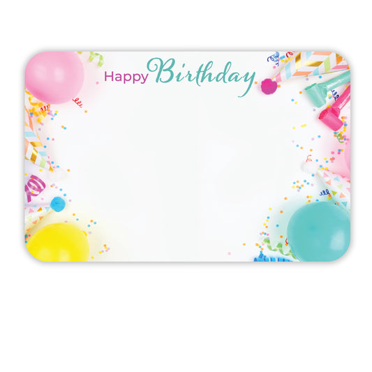 SP0705 | BIRTHDAY | "Happy Birthday"- Pastel Party Decor | 50Cards/Pkg