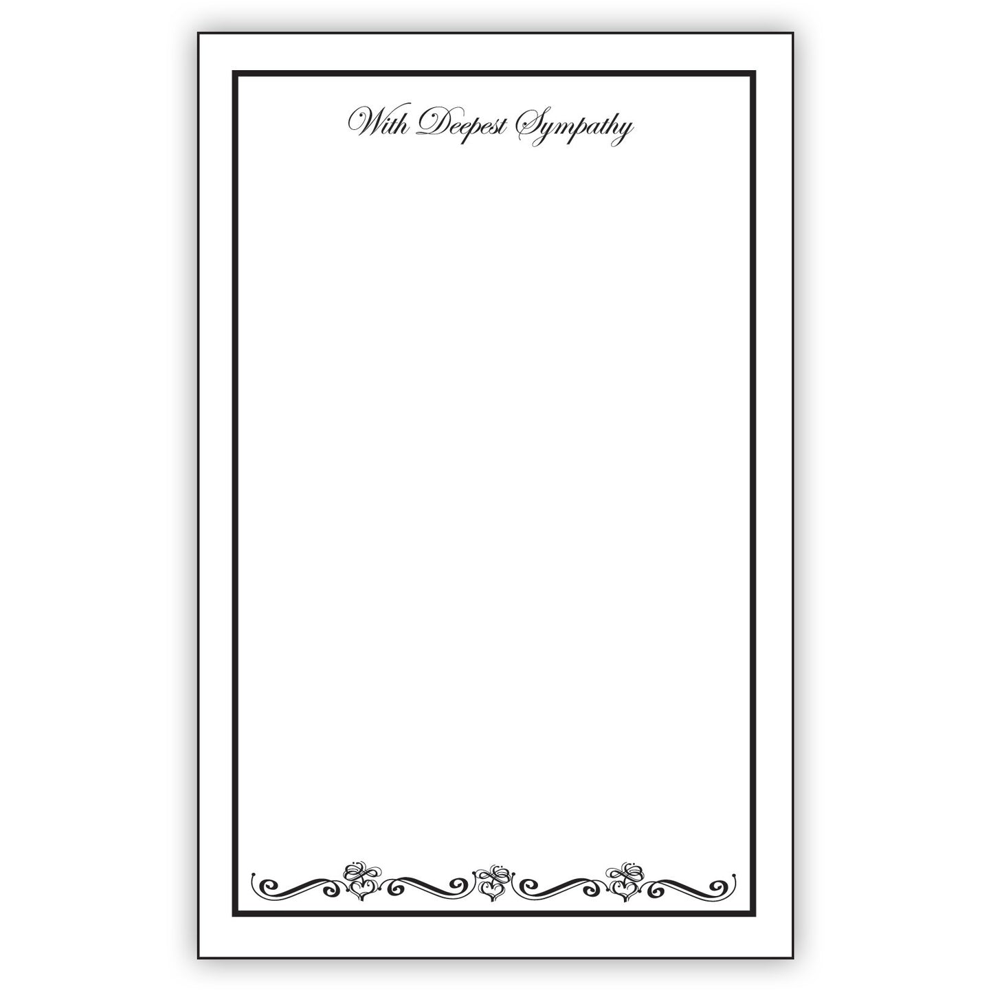 SY0400 | SYMPATHY | "With Deepest Sympathy" | 50Card/Pkg