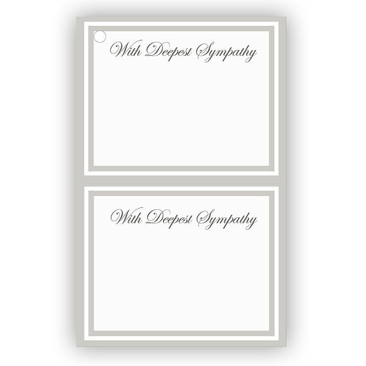 SY0401 | SYMPATHY | “With Deepest Sympathy” | 50Cards/Pkg