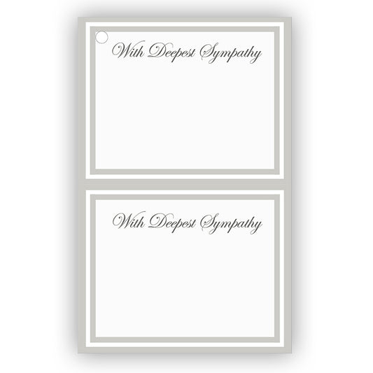 SY0401 | SYMPATHY | “With Deepest Sympathy” | 50Cards/Pkg