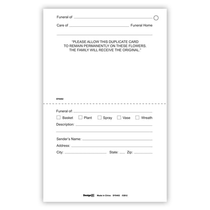 SY0402 | SYMPATHY | “With Deepest Sympathy”- Floral Bottom | 50Cards/Pkg
