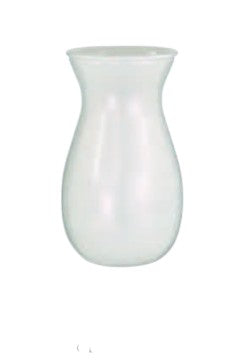 G3766W-6 | 8.75"T | PEARLIZED WHITE GLASS VASE | CASE OF 6