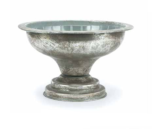 8871SO | Large Metal Urn | Silver/Black