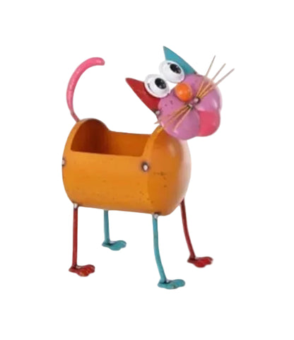 T25038 | METAL BRT CAT/DOG PLANTER | 2 ASSORTED