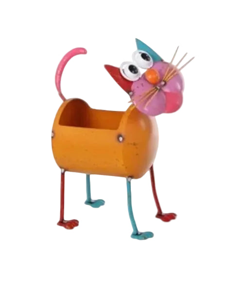 T25038 | METAL BRT CAT/DOG PLANTER | 2 ASSORTED