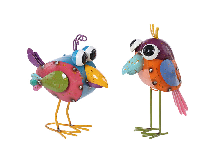 T25053 | Metal Brt Funny Bird Stand | 2 Asst