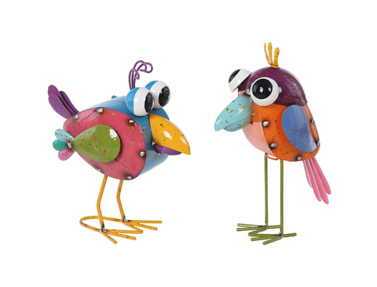 T25053 | Metal Brt Funny Bird Stand | 2 Asst