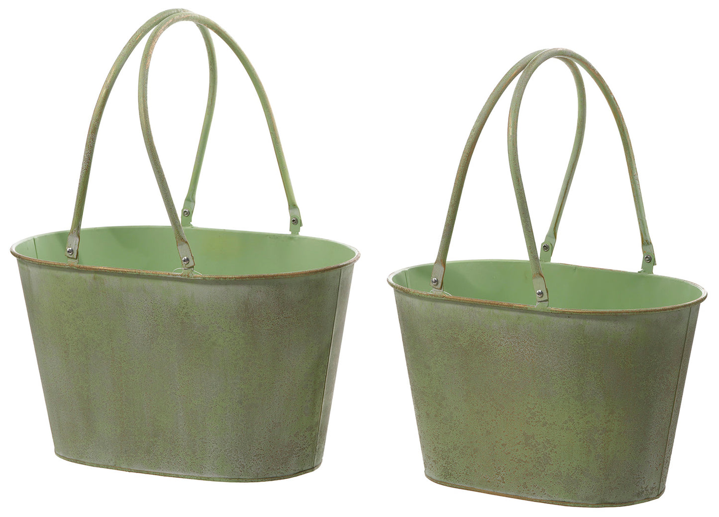 T26347 | METAL GARDEN BUCKETS | 2PCS/SET