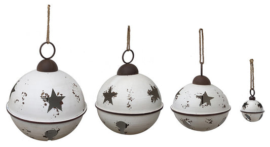X20001 | Giant Metal White Bell | 4pcs/Set