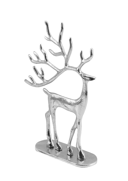 X26098 | Large Metal Silver Deer