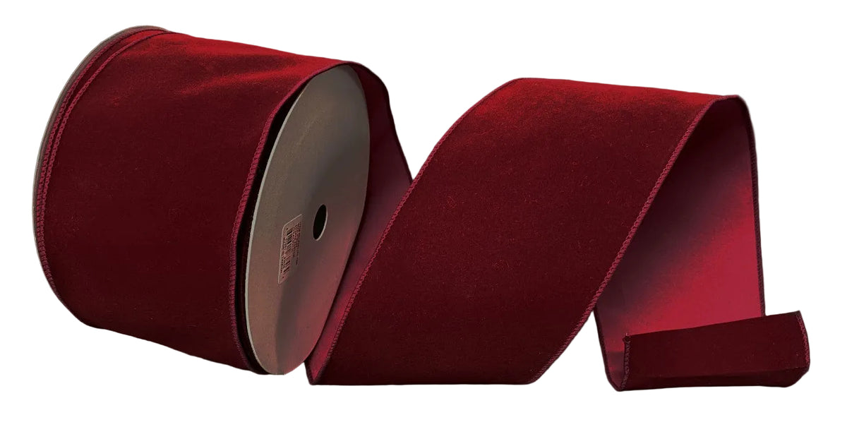 X501104-16M | 4" | XMAS VELVET | BURGUNDY | 50YDS