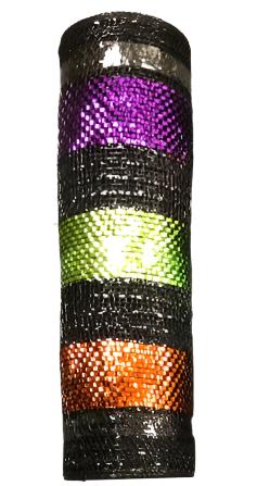 XB101010-21 | 10" | Mesh Halloween Stripes | 10yds