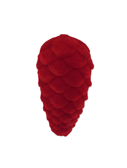 XD133198 | 7"H x 4"L | Flocked Pinecone