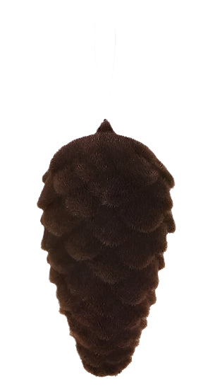 XD133199 | 7"H x 4"L | Flocked Pinecone