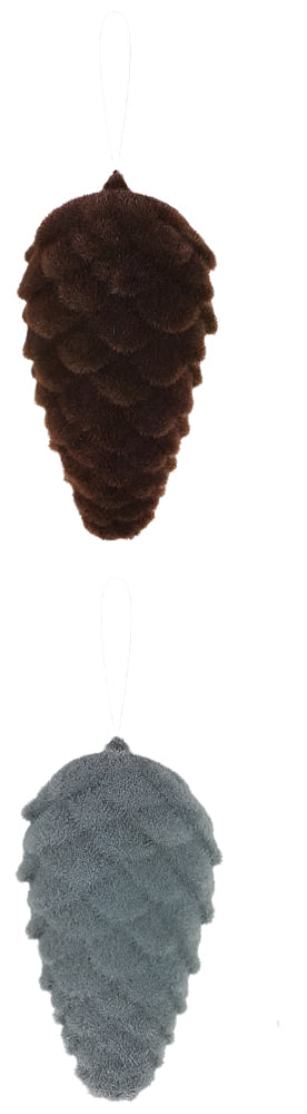 XD133199 | 7"H x 4"L | Flocked Pinecone
