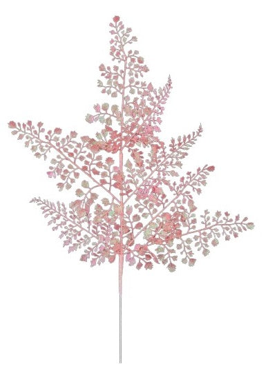 XS236822   23"L Glitter Maidenhair Fern Spray x7