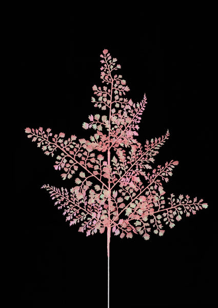 XS236822   23"L Glitter Maidenhair Fern Spray x7