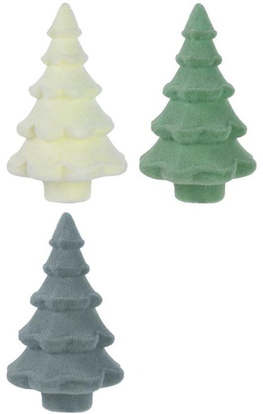 XT859297 | 14"H x 9"Dia  | Flocked Full Tree