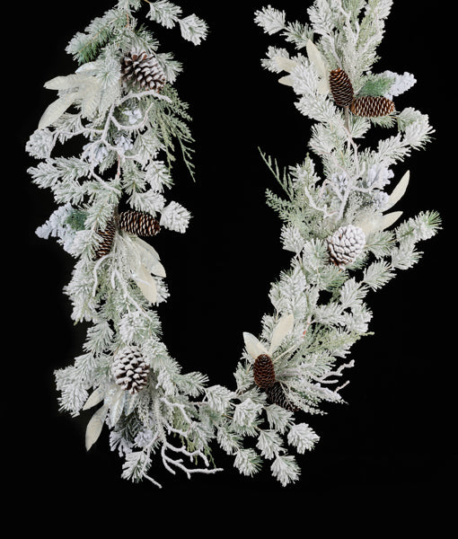 XX8192 Snowdrift Pine Garland - A&B Wholesale Market Inc