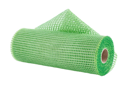RE890068 | 10" |  Horizontal Wide Stripe Mesh |  Lime Green |  10yds