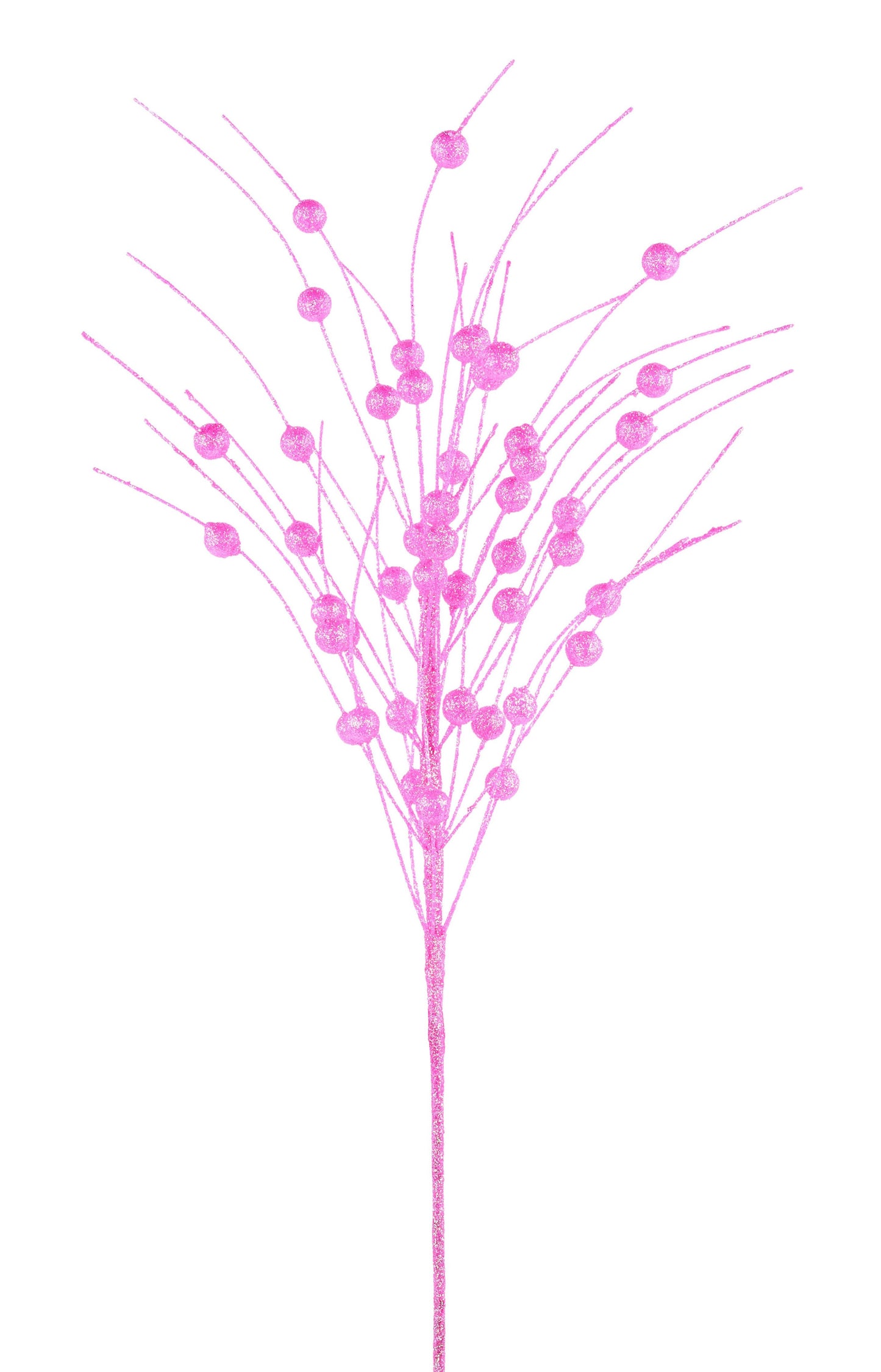 MN052722 | 27"L |  Iridescent Glitter/Ball Spray |  Pink - A&B Wholesale Market Inc