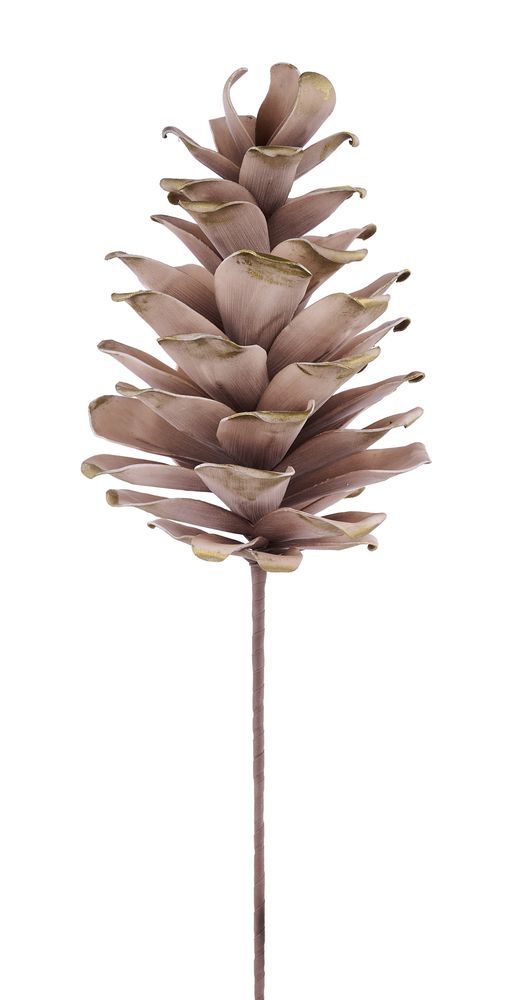 XD330687 | 12"H x 4"Dia | Eva Pinecone Pick, 24"Oal | Brown/Gold