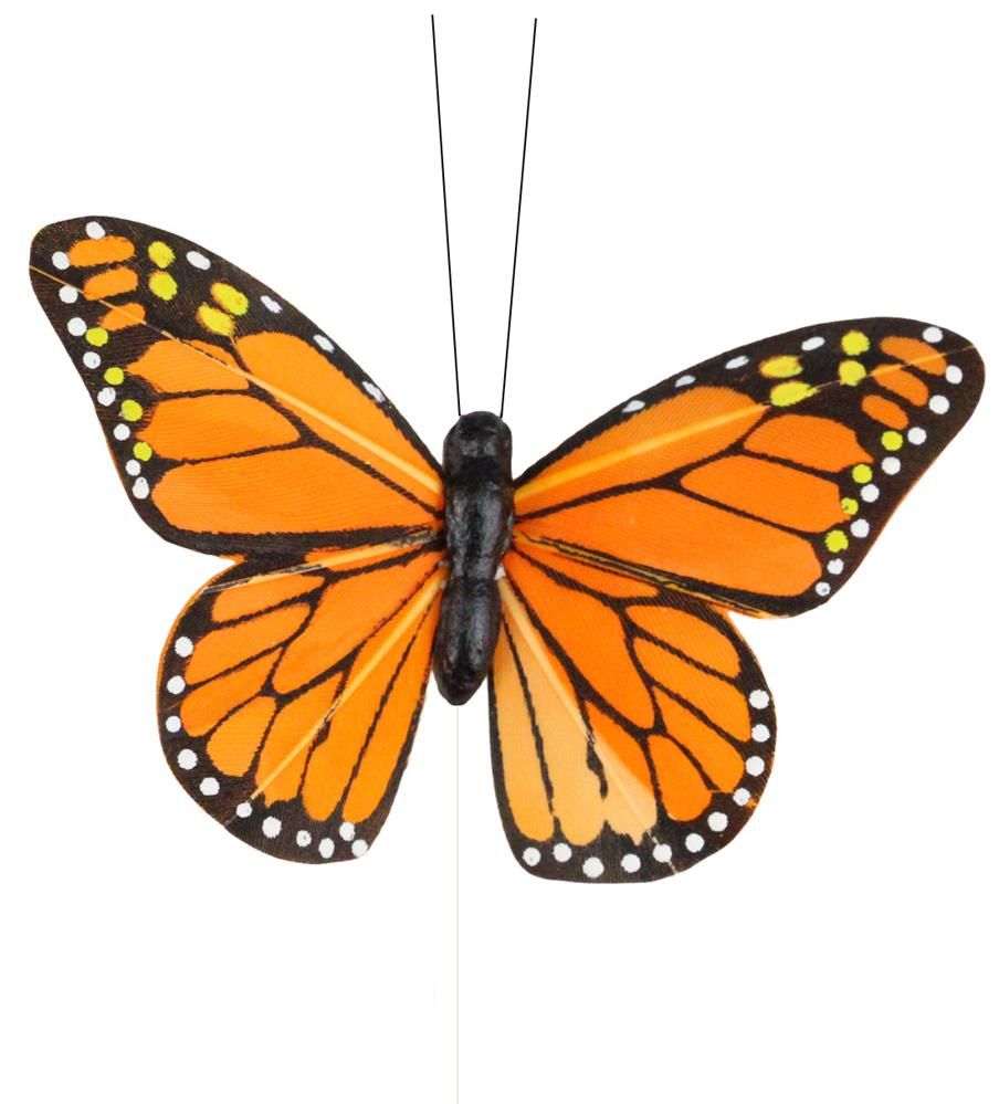 MB9776 | 3.25" | Monarch Butterfly W/10"Wire | 12Ea/Box