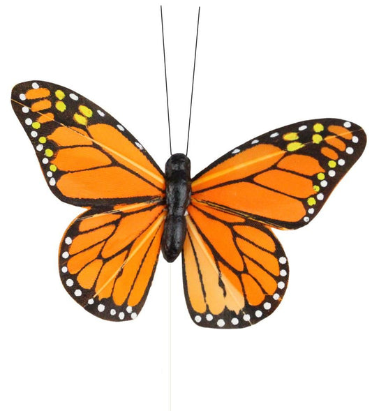 MB9776 | 3.25" | Monarch Butterfly W/10"Wire | 12Ea/Box