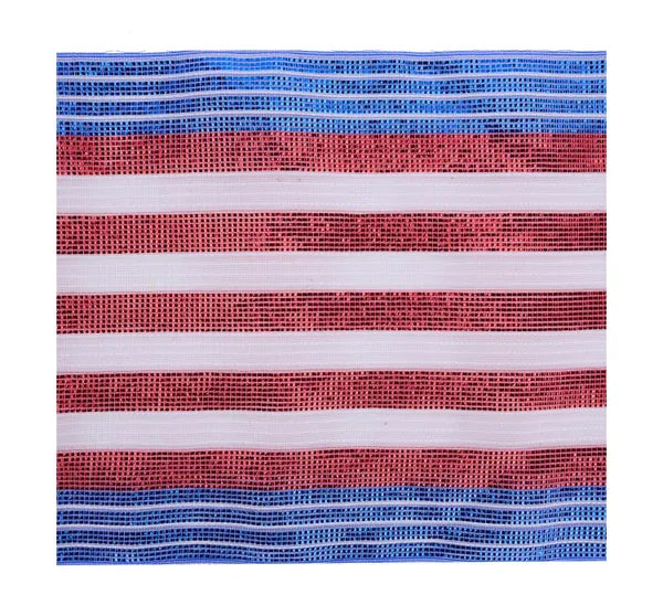 RF2683H3 |10.5"Sq | Fine Weave Jute/Met. Stripe Sheets