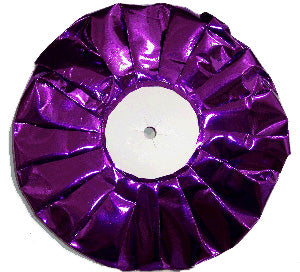 202577   8" PURPLE METALLIC BACKER BAG OF 12