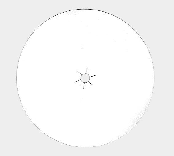 238561 | 6" | Round Paper Disc | White | 100Pc/Pk
