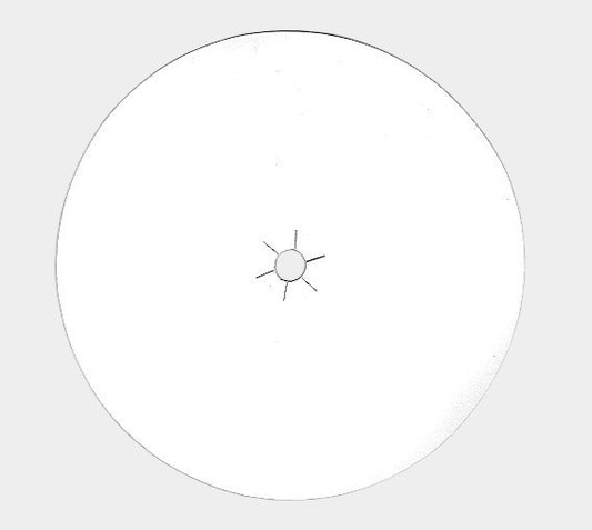 238561 | 6" | Round Paper Disc | White | 100Pc/Pk