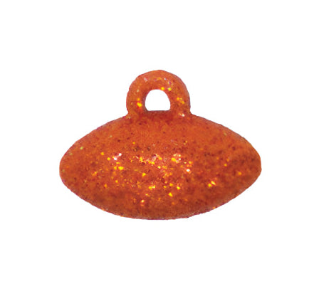 192020 | 1" | Glitter Foam Football | Orange | 12Pcs/Pkg