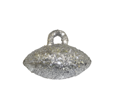 192070 Glitter Football Silver S12 - A&B Wholesale Market Inc