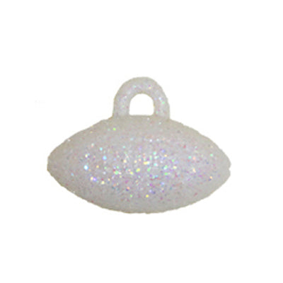 192050 | 1" | Glitter Foam Football | White/Iridescent | 1Doz/Pkg
