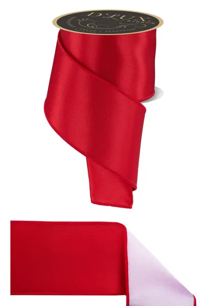 LX4003F3 | 4" | Satin Fused | Red/White | 10yds