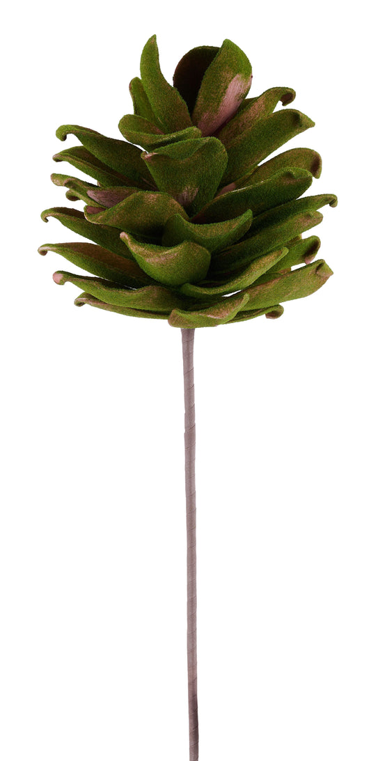 XD330388 | 6"H x 4.25"Dia | Eva Pinecone Pick, 19"Oal | Rust/Moss