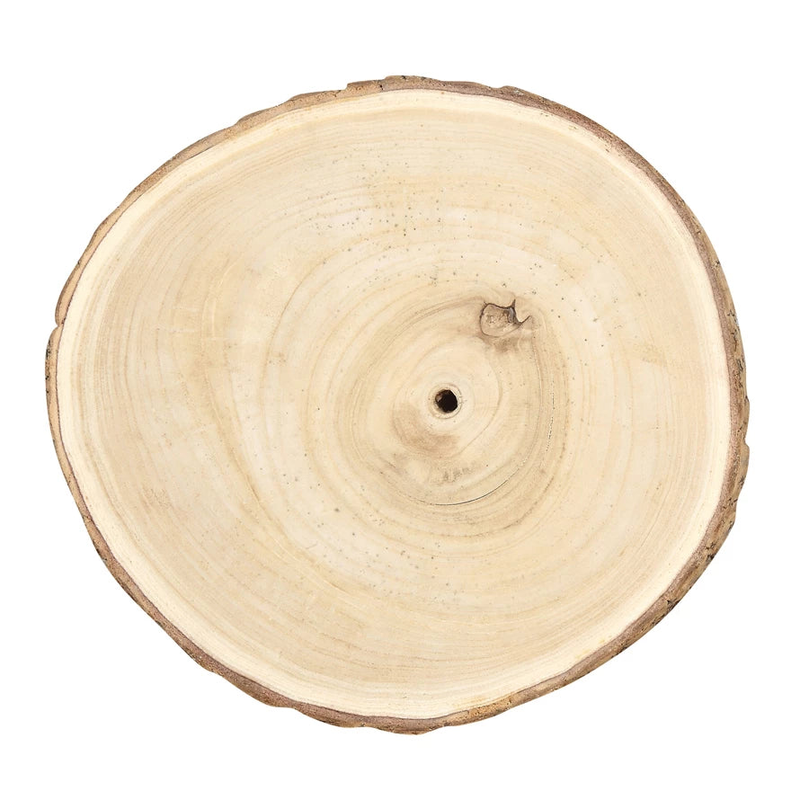 DA5393 Round Paulownia Wood Riser - A&B Wholesale Market Inc