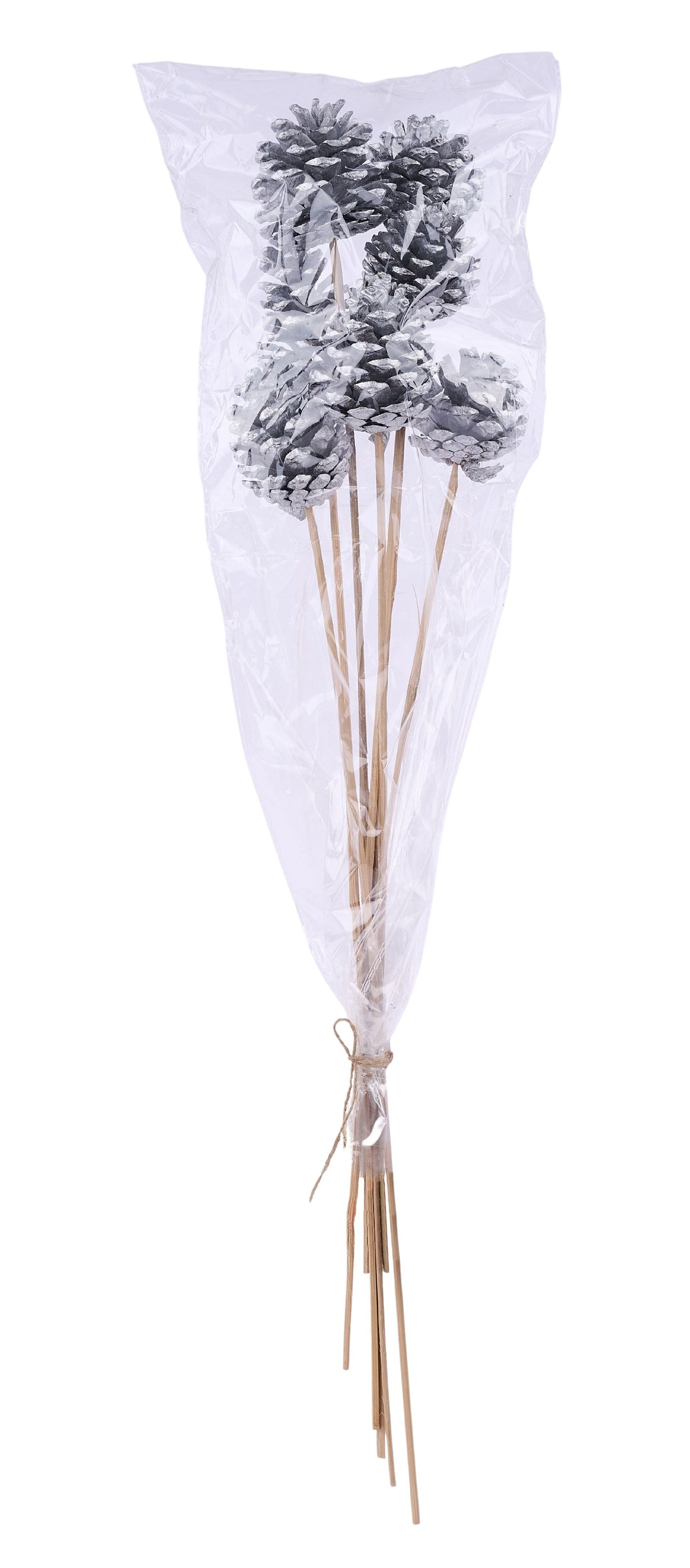 XD141526 | 21"L | Blue Pine Pinecone Bundle x7 | Silver